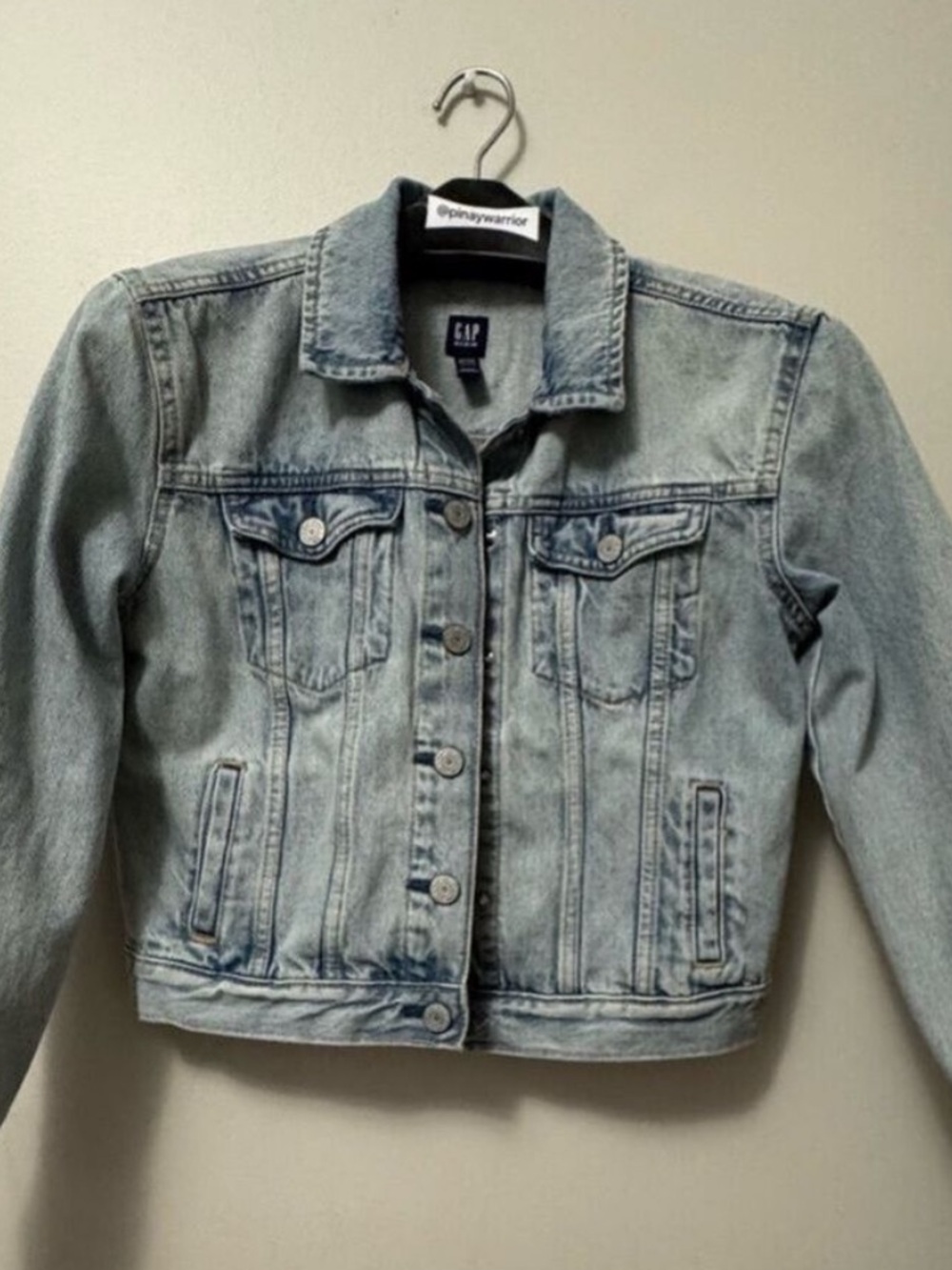 GAP Kids Light Blue Denim Jacket XXL Small adult